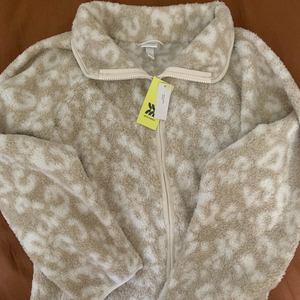 Brand New All in Motion Printed Fluffy Jacket